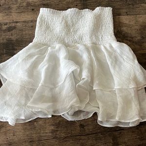 white skirt